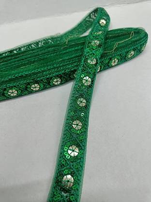 DEEP'S CREATION lace Border for Sarees and Dupatta, Length 9 Meter Width 1 inch Lace Reel