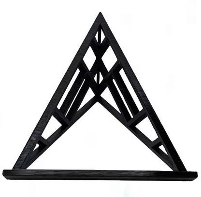 galleryprint Laptop Stand (Black)| Pyramid Style Computer lapdesk LS00a Plastic Floor and Desk Stand Laptop Stand Compatible with Universal Laptops
