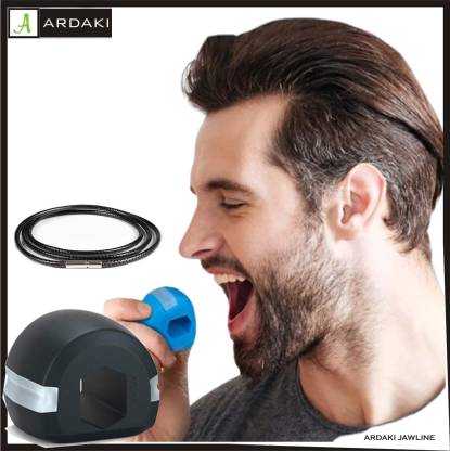 ARDAKI Jawline Exercise tool define your jawline, Slim & tone your face, Look younger Healthier with Neck rope Jawline Massager Ball With Neck rope Chin Fat Reducer Massager