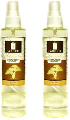 faborit CHANDHAN Spray SANDALWOOD AIR FRESHENER (BLEND OF CHANDHAN)-200ml pack of 2