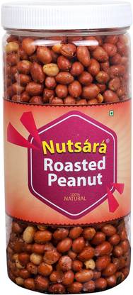 nutsara Kerala Spicy Roasted Peanuts , Roasted groundnut Snacks 600 gm
