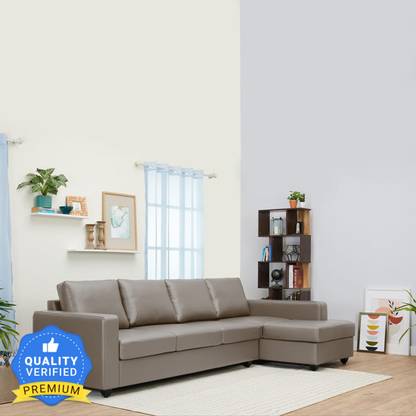 Wakefit Napper Right Aligned Chaise with Ottoman Fabric 6 Seater  Sofa