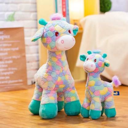SCOOBA mother baby giraffe soft toy 50 cm and 30cm  - 50 cm