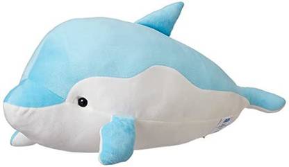 MADDYGROUP DOLPHIN SOFT PLUSH TOY FOR KIDS | ANIMAL STUFFED TOYS (MULTICOLOR)  - 15 cm