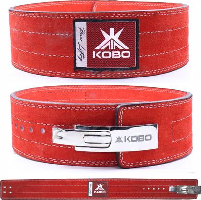 KOBO Leather Power Lifting Lever Belt Back Support Back / Lumbar Support