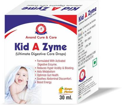 ANAND CURE & CARE PHARMACEUTICAL Ultimate Digestive Care Drops for Kids Supplement Enzymes for Digestive Support