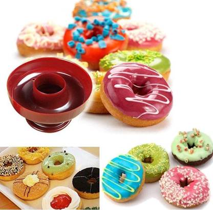 Husaini Mart Donut Cutter, 1pc Round Donut Shape Cake Mould DIY Doughnut Mould for Desserts Cookie Cutter