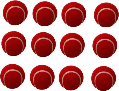 KC Tennis Cricket Ball in Red Color Heavy Cricket Tennis Ball