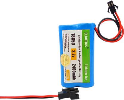 ELBOTICS (1PCS ) 18650 Li-ion Lithium 3.7v 2400mAh Rechargeable  pack  Battery