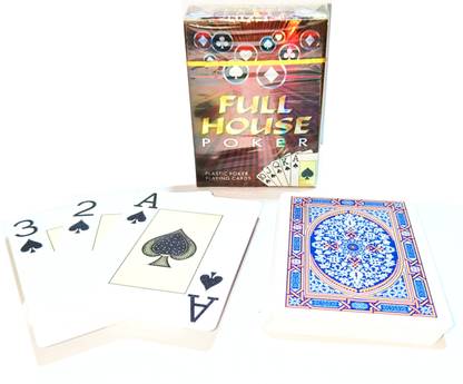 GULABSONS FULL HOUSE POKER 100% PLASTIC PLAYING CARDS (HIGH QUALITY) SET OF 1