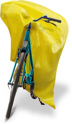 TUFFPAULIN Universal Cycle Cover,Cycle Wrap,Durable, UV Resistant, 100% Waterproof - Yellow Bicycle Cover Free Size