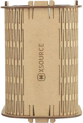 XSOURCE 1 Compartments Wooden Heinge Pen Stand-1