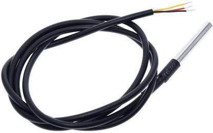 KTC CONS LABS DS18B20 Temperature sensor probe (water proof) for Arduino, raspberry pi esp8266 Temperature Sensor and Controller Electronic Hobby Kit