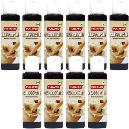 PURAMIO Milk Shake Mix | Concentrate- (Chocolate), 30ml Each (Pack Of 10)