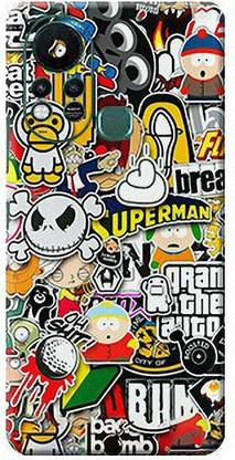 BUGGU Sticker Bombing Infinix Hot 11 S Back Skin Guard, infinix hot 11 s Mobile Skin