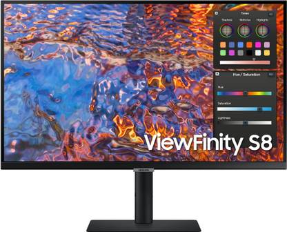 Samsung 60.96 cm (24 Inch) 4K Ultra HD IPS Panel Monitor (LS27B800PXWXXL)