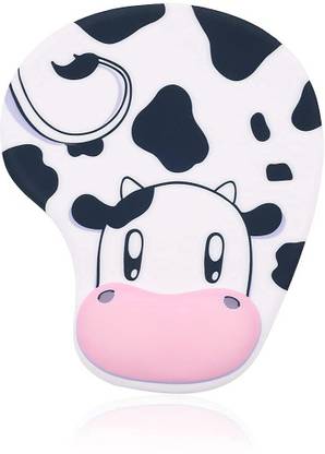 Zomei Ergonomic Non-Slip Backing Cow Anime Cute Gel Mouse Pad, Mouse Pad Non Slip Base Dual Sided Mousepad