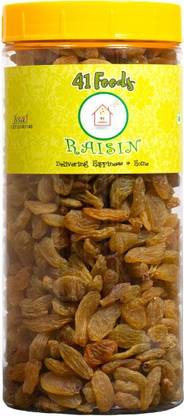 41 फूड्स प्रीमियम ग्रीन लॉन्ग रायसीन किसमिस 250 ग़म