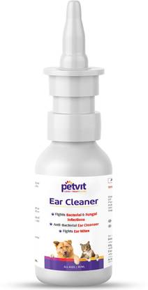 Petvit Ear Cleaner for Anti- Bacterial with 0.2% Salicylic Acid 3% Aloe vera Relieves 30 ml Pet Ear Cleanser