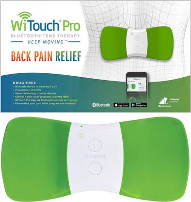 hollywog WiTouch Pro Wireless TENS Unit For Back Pain Relief Respiratory Exerciser