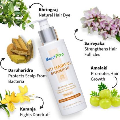 MaatPita Anti Hair Fall Shampoo Itchy & Dry Scalp Control, Paraben & Sulphate Free