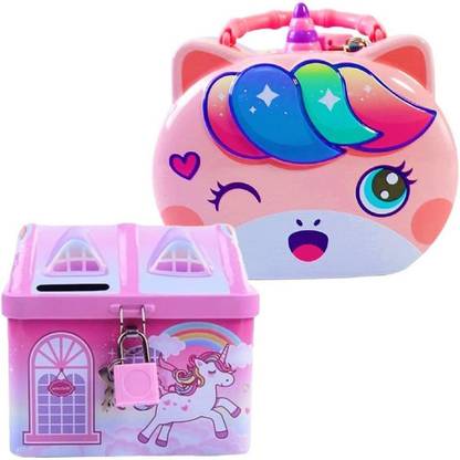 moye best combo coin bank cat and hut Coin Bank