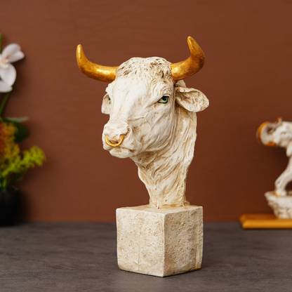 shyam antique creation Bull Head Idol Decorative Showpiece  -  31.25 cm