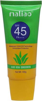 maliao Sunscreen - SPF 50 PA+++ Aloe Vera Sunscreen SPF45PA+++