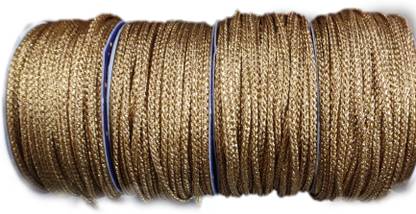 LOOPZE TWISTED CORD Golden, 4 mm thickness piping dori best usually as blouse dori Thread