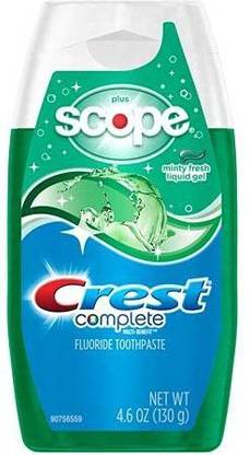Crest Whitening Plus Scope Toothpaste Liquid Gel Minty Fresh Toothpaste