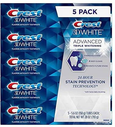 Crest 3D White Advanced Triple Whitening Toothpaste