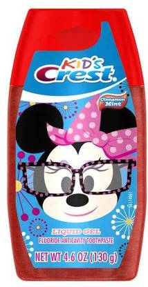 Crest Minnie Mouse Cinnamon Mint Flavor Liquid Gel Kids Toothpaste Toothpaste