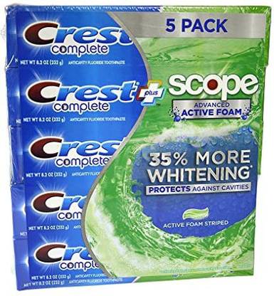 Crest Complete Whitening + Scope Mint Outlast Toothpaste Toothpaste