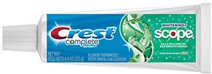 Crest Complete Whitening plus Scope Multi-Benefit Fluoride Toothpaste Toothpaste
