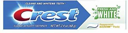 Crest Fresh & White Toothpaste, Peppermint Gleem Paste Toothpaste