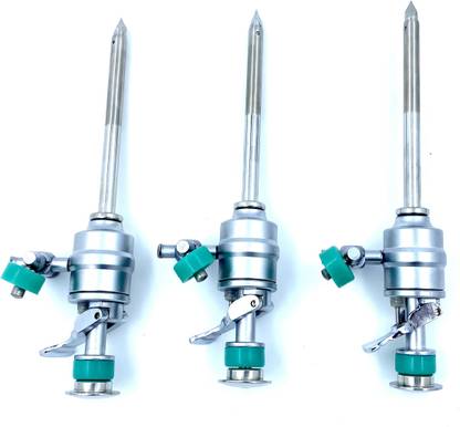 VSC Laparoscopic Trocar Cannula 5 mm Set Qty.3 Trocar