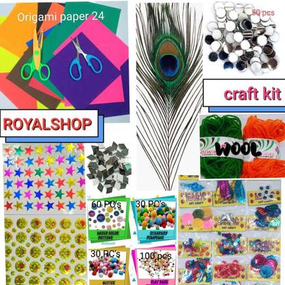 ROYALSHOP ART AND CRAFT ITEMS KIT DIY DECORATIVE MATERIAL CRAFT KIT
