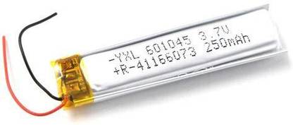 SHIVANTECH KP: 601045 Lipo  - Single Cell 3.7V 250mAh Lithium Polymer   Battery
