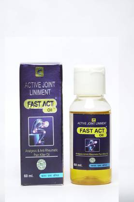 SAKSHAM Formulation Activate Joint Liniment FAST ACT OIL For joint pain relief 60ml oil pack 2 Liquid
