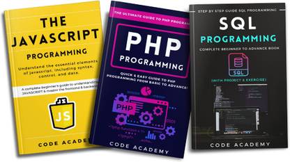 Javascript Programming | PHP Programming | SQL Programming Bundle (Set of 3 Books) | Basic to Advance 2022 Edition