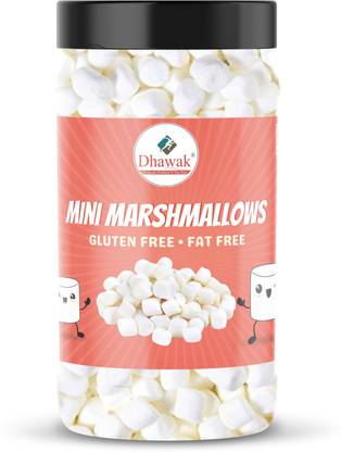 Dhawak Mini Marshmallow Candy Vanilla Flavour Jar Pack Vanilla Marshmallow