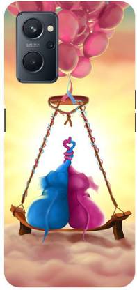 Wall Art Back Cover for Oppo A76 Play Together, Happy Banner, Child playing