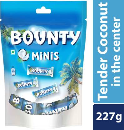 BOUNTY Minis Coconut Chocolate Pouch Bars Bars