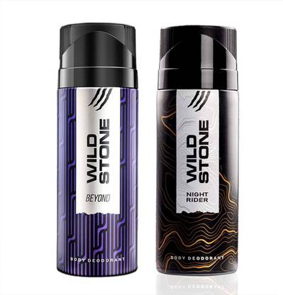 Wild Stone Night Rider and Beyond Deodorant Spray – For Men  (300 ml, Pack of 2) at Rs. 270