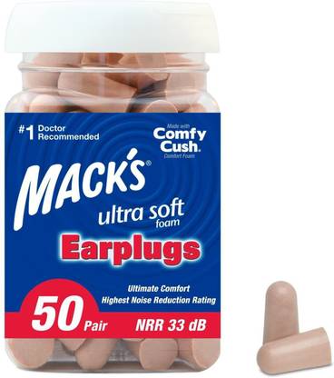 Mack's Ultra Soft Foam 33dB Highest NRR Comfortable for Sleeping, Travel, Ear Plug Ear Plug