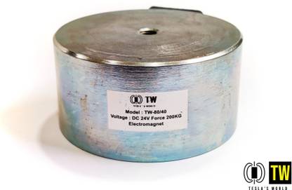 teslas world TW-80 24VDC Electromagnet 200KG Force Electronic Components Electronic Hobby Kit