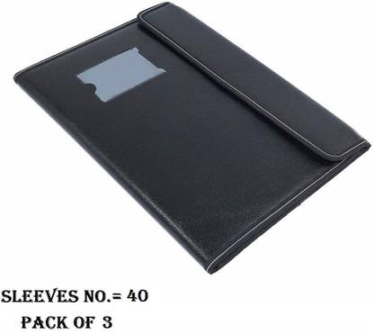 NSSP Leather Leather Document File Folder