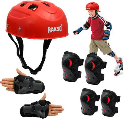 Rakso KIDS MEN Skating & Cycling Protective Tranning Set (4 Pcs Set) SIZE-M Skating Guard Combo
