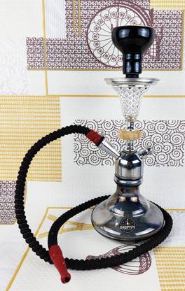 SHOPYFY Premium Style Hookah For Home Decor 12 inch Glass, Ceramic Hookah