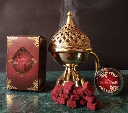 Butterfly Brand Bakhoor Shahi Oudh Bakhoor 40 Grams Incense Bricks for Long Lasting Fragrance Shahi Oudh